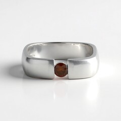 Anello in argento con Diamante Rosso I2 (de Melo Essence)