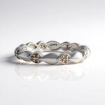 Anello in argento con Diamante Champagne I2 (de Melo Essence)