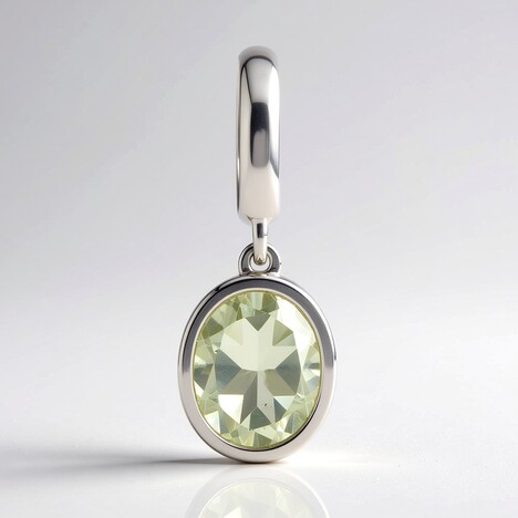 Ciondolo in argento con Ametista Verde (TPC)