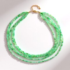 Collier en argent et Chrysoprase