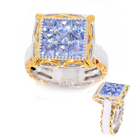 Tansanit-Silberring (Gems en Vogue)