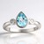 Anello in argento con Topazio Blu Cielo