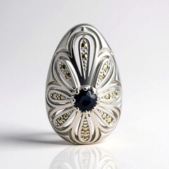 Ciondolo in argento con Zaffiro Blu (Annette classic)