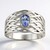 Anello in argento con Tanzanite Lilla Non Riscaldata