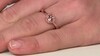 Anillo en plata con Morganita de Brasil