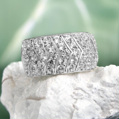Bague en argent et Zircon (KM by Juwelo)