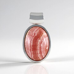 Ciondolo in argento con Rodocrosite