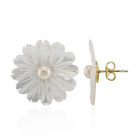 Perlmutt-Silberohrringe (TPC)