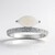 Anello in argento con Opale Bianco