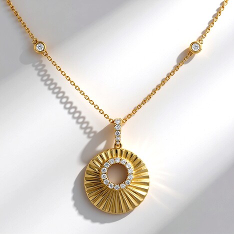 Collana in oro con Diamante SI1 (H) (CIRARI)