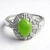 Anello in argento con Crisoprasio Imperiale
