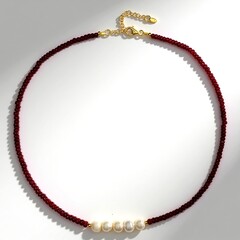Collana in argento con Rubino