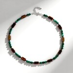 Collana in argento con Malachite
