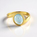 Anello in argento con Acquamarina Ofiki