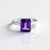 Anello in argento con Ametista