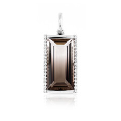 Pendentif en argent et Quartz multicolore