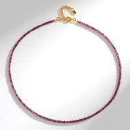 Collana in argento con Granato Malaya