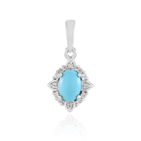 Sleeping Beauty Turquoise Silver Pendant (Faszination Türkis)
