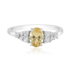 Gelber Beryll-Silberring