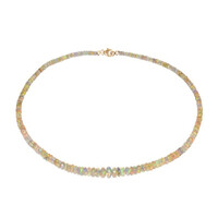 Collier en or et Opale Welo