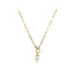 White Freshwater Pearl Silver Necklace (Joias do Paraíso)