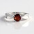 Anello in argento con Granato Mozambico
