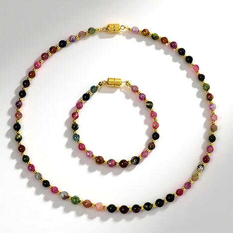 Parure in argento con Tormalina (Riya)