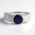 Anello in argento con Zaffiro Blu del Madagascar (de Melo Essence)