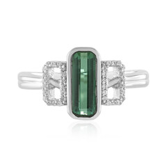 Bague en argent et Tourmaline verte de Benedito