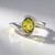Anello in argento con Apatite Dorata