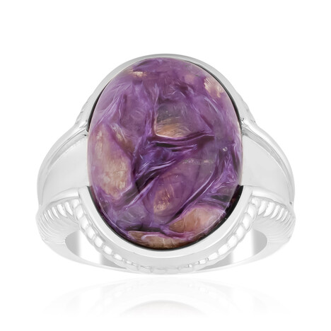 Zilveren ring met een Charoite