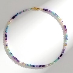 Collana in argento con Fluorite