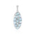 Sky Blue Topaz Silver Pendant