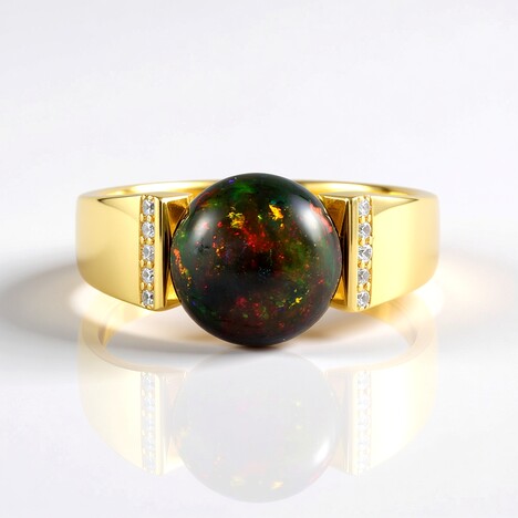 Anello in argento con Opale Mezezo (de Melo Essence)