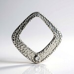 Ciondolo in argento con Topazio Bianco (MONOSONO COLLECTION)
