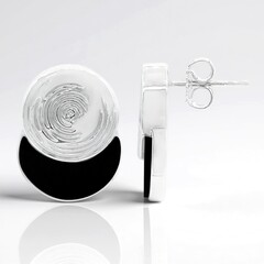 Orecchini in argento con Onice Nero
