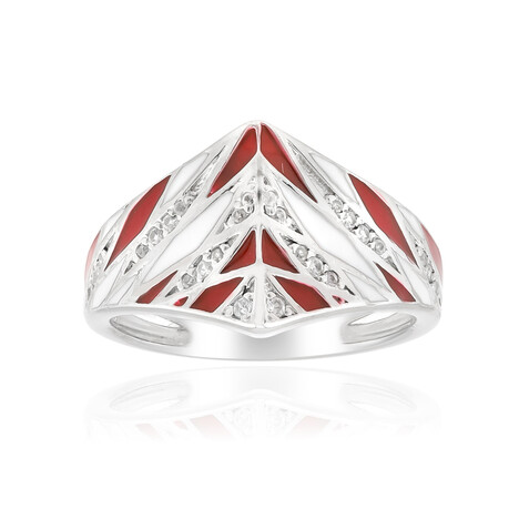 Zilveren ring met zirkonen (SAELOCANA)