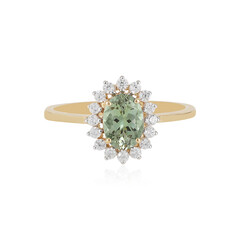 9K Green Tanzanite Gold Ring