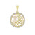 9K White Freshwater Pearl Gold Pendant (Ornaments by de Melo)