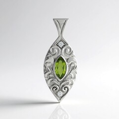 Ciondolo in argento con Peridoto (de Melo Essence)
