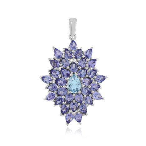 Sky Blue Topaz Silver Pendant