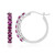 Orecchini in argento con Rodolite