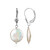 Boucles d'oreilles en argent et Perle de culture d'eau douce