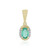 9K Colombian Emerald Gold Pendant