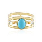 Bague en argent et Turquoise Sleeping Beauty (KM by Juwelo)