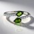Anello in argento con Diopside Russo