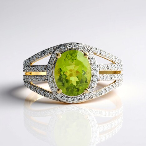 Anello in oro con Peridoto (SUHANA)