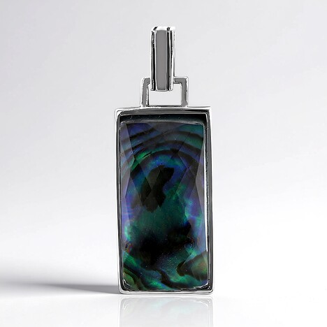 Ciondolo in argento con Quarzo Bianco (Art of Nature)