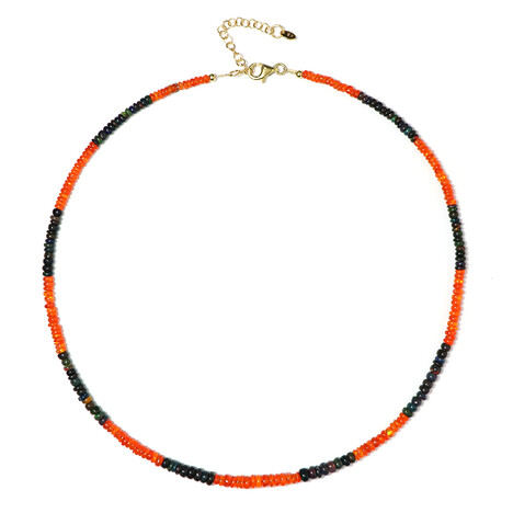 Opal-Silberhalskette