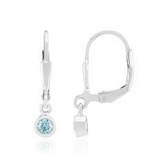 Pendientes en plata con Zircón de Ratanak Kirí